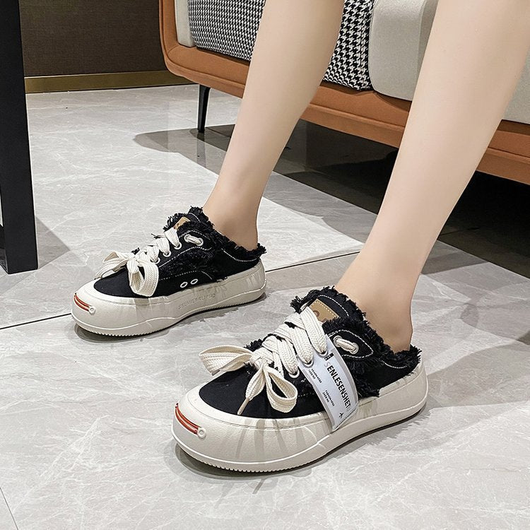 Damen Bequeme Sneakers mit stylischem Fleece-Obermaterial und modischem Design R&B
