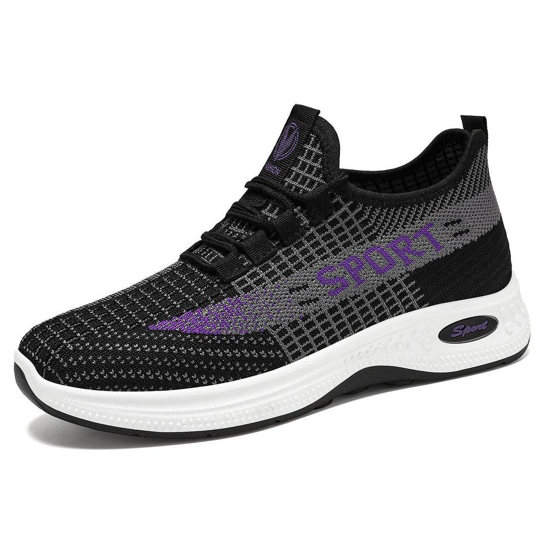 Damen Sportliche Fitness-Sneaker mit atmungsaktivem Obermaterial und rutschfester Sohle R&B