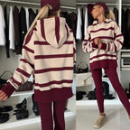 Damen gemütlicher Hoodie mit Leopardenmuster