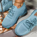Damen sportliche Sneakers mit atmungsaktivem Obermaterial R&B