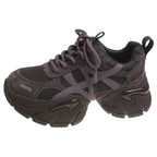 Damen modische Sneakers mit atmungsaktivem Mesh-Obermaterial und robustem Sohlenprofil R&B