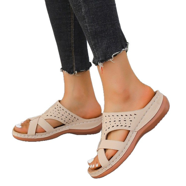 Damen Komfortable Riemchen-Sandalen mit atmungsaktiven Obermaterialien R&B