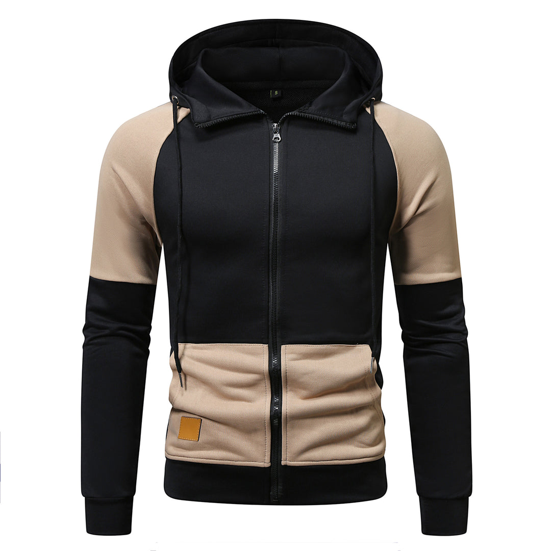 Herren sportlicher Kapuzenpullover mit einzigartigem Farbblock-Design R&B