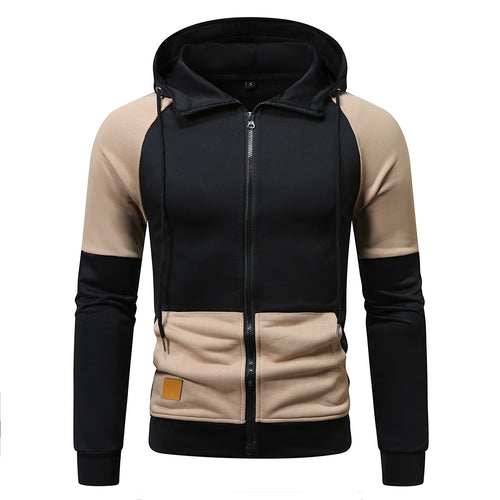 Herren sportlicher Kapuzenpullover mit einzigartigem Farbblock-Design R&B