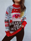Damen Weihnachts-Pullover mit festlichem Motiv und hochwertigen Materialien R&B