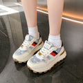 Damen Sportliche Sneakers mit trendigem Muster und dämpfender Sohle R&B