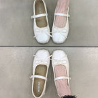 Damen Ballerinas mit dekorativem Riemchen und bequemem Fußbett R&B