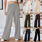 Damen Bequeme und stilvolle Freizeit-Hosen mit elastischem Bund und praktischen Taschen R&B