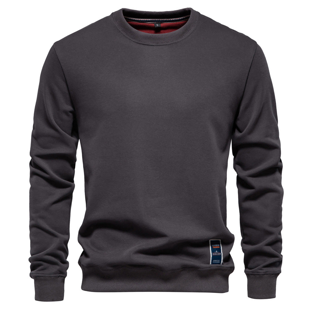 Herren Sweatshirt mit klassischem Rundhalsausschnitt R&B