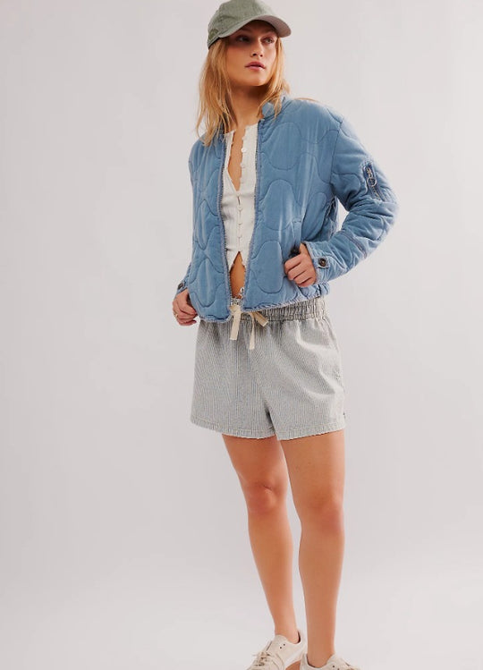 Damen gesteppte Bomberjacke R&B