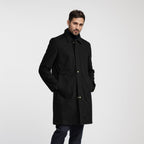 Herren modischer Übergangs-Mantel mit praktischen Taschen und wasserabweisendem Stoff R&B