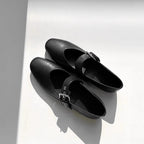 Damen elegante Mokassins mit verstellbarem Schnallenriemen R&B
