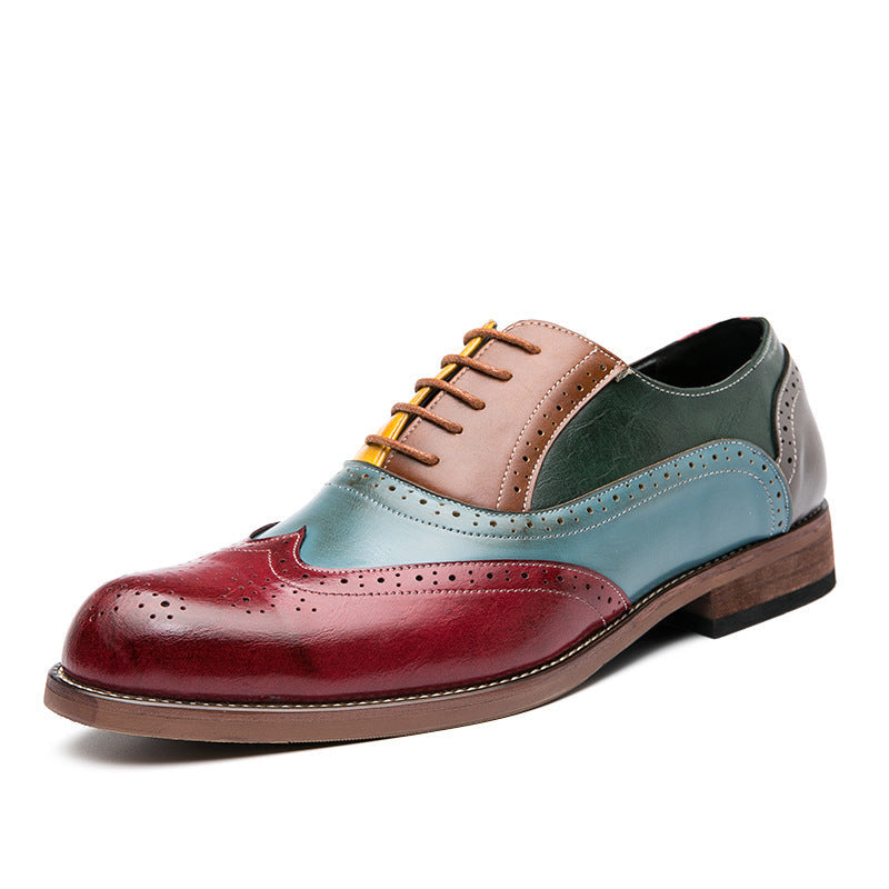 Damen Elegante Brogue-Schuhe aus hochwertigem Leder mit einzigartigen Farbdetails R&B