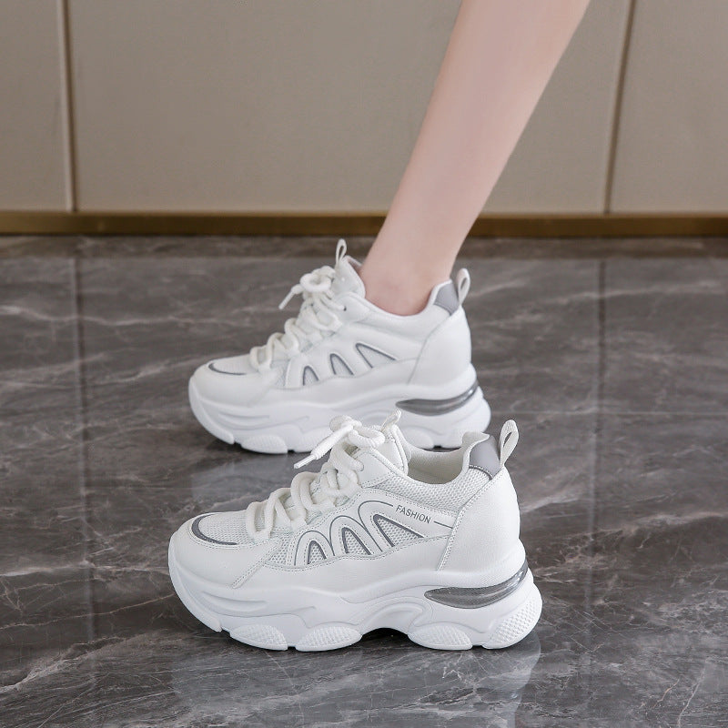 Damen Bequeme Sport Sneakers mit atmungsaktivem Mesh-Obermaterial und gummierter Sohle R&B