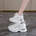 Damen Bequeme Sport Sneakers mit atmungsaktivem Mesh-Obermaterial und gummierter Sohle R&B
