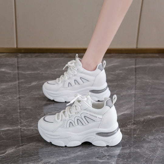 Damen Bequeme Sport Sneakers mit atmungsaktivem Mesh-Obermaterial und gummierter Sohle R&B