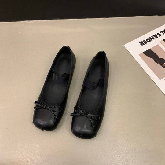 Damen Ballerinas mit verstellbarem Riemen und elegantem Schleifenakzent R&B