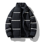 Herren isolierte Pufferjacke mit atmungsaktiver Membran und praktischem Kapuzensystem