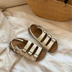 Damen Komfortable Zehentrenner-Sandalen mit verstellbaren Riemen und ergonomischer Fußbettgestaltung