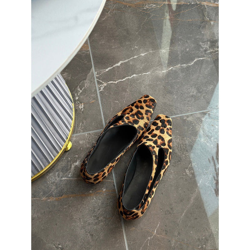 Damen Ballerinas mit elegantem Tiermuster und geschmeidiger Innenpolsterung