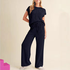 Damen Relaxed Fit Ripp-Loungewear-Set R&B