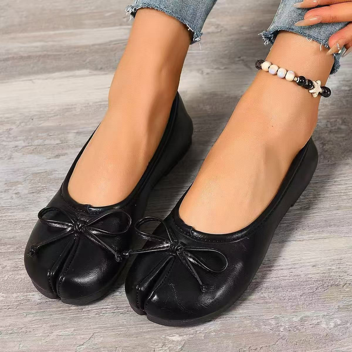 Damen Ballerinas mit eleganter Schleifenverzierung R&B