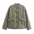 Damen gesteppte Winterjacke mit praktischen Taschen R&B