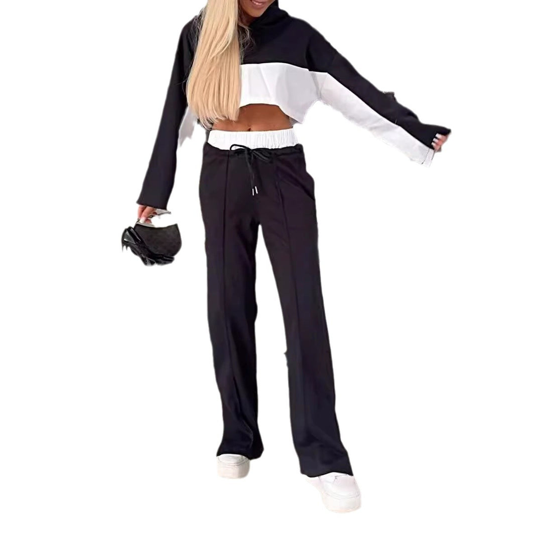 Damen Sportliches Set aus Hoodie und Relaxed Fit Jogginghose R&B