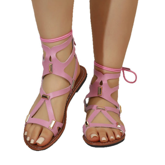 Damen Gladiatorensandalen mit elegantem Riemendesign und komfortablem Fußbett R&B