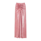Damen Badeanzug mit off-shoulder Design und elegantem Rock R&B