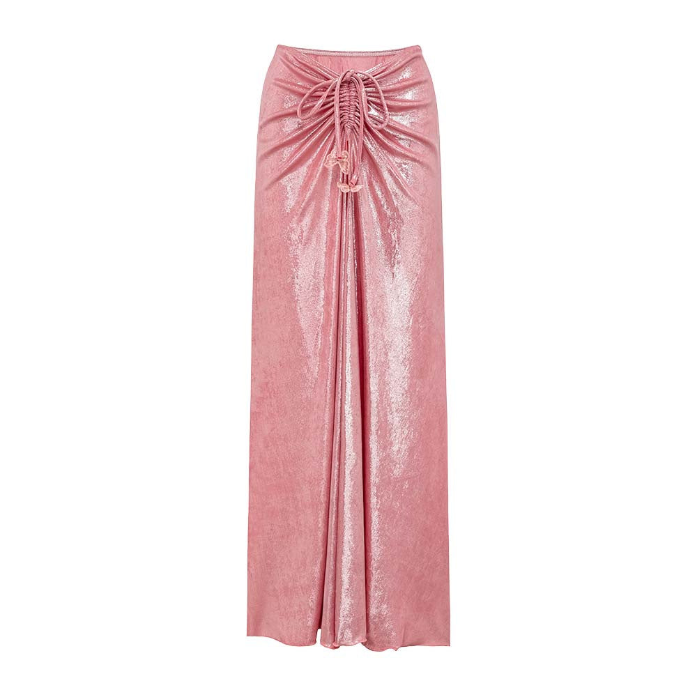 Damen Badeanzug mit off-shoulder Design und elegantem Rock R&B