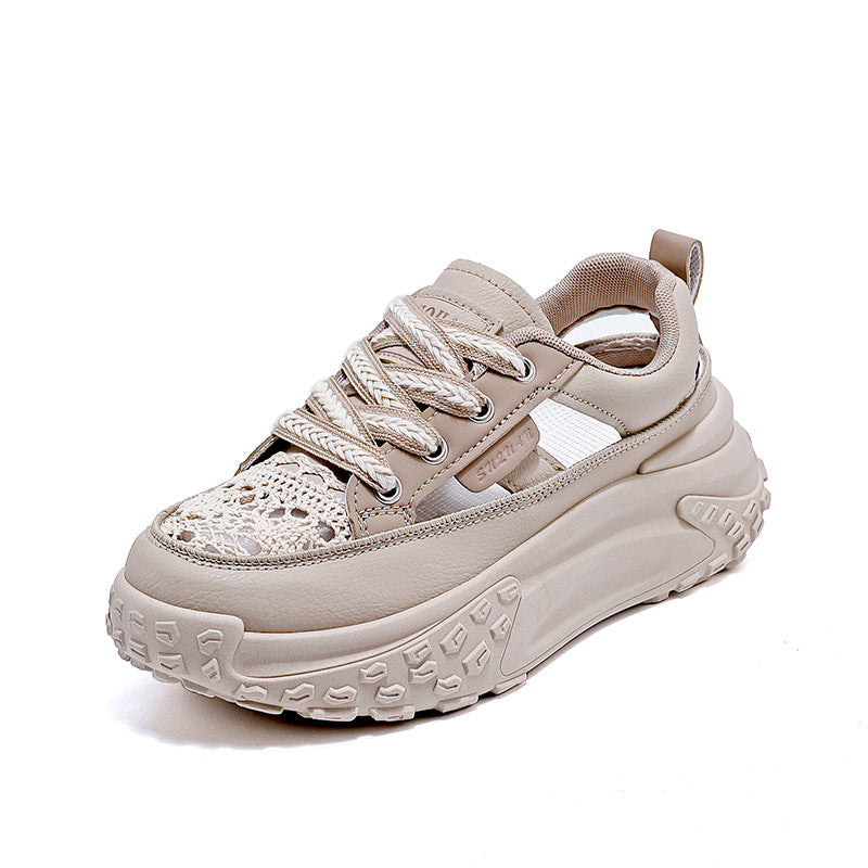 Damen Chunky Sneakers mit luftdurchlässigem Netz-Obermaterial und dämpfender Sohle R&B