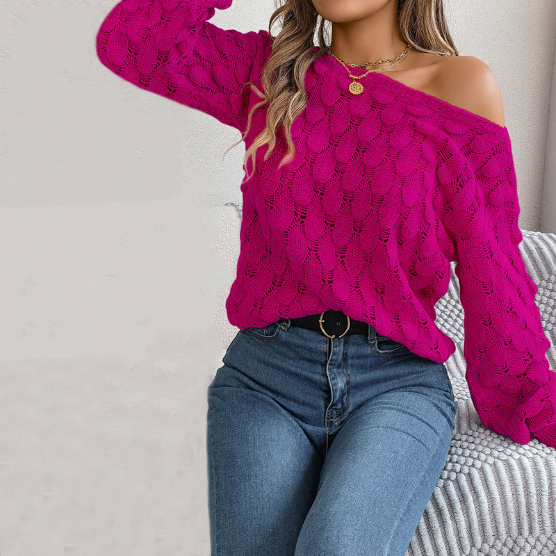 R&B | Hohlstrickpullover Mit Feinem Detailmuster
