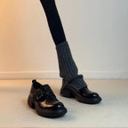 Damen Moderne Halbschuhe mit verstellbarem Riemen und bequemer Sohle R&B