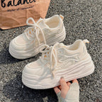 Damen Sportliche Chunky Sneakers mit atmungsaktiver Obermaterialstruktur R&B