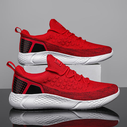 Damen Sportliche Leichtathletik Sneaker mit atmungsaktiver Struktur und dämpfender Sohle R&B