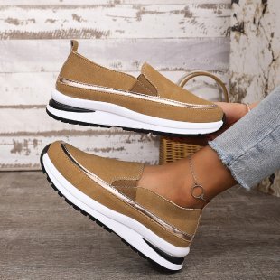 Damen Slip-On Sneakers mit modernem Design und stoßdämpfender Sohle R&B