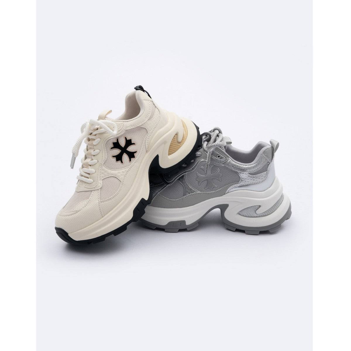 Damen Sportliche Sneaker mit atmungsaktiver Mesh-Oberfläche und dämpfender Sohle R&B