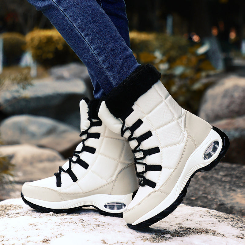 R&B | Stiefel - Schaft Bis Zur Mitte Der Wade - Schnürverschluss - Luftpolster