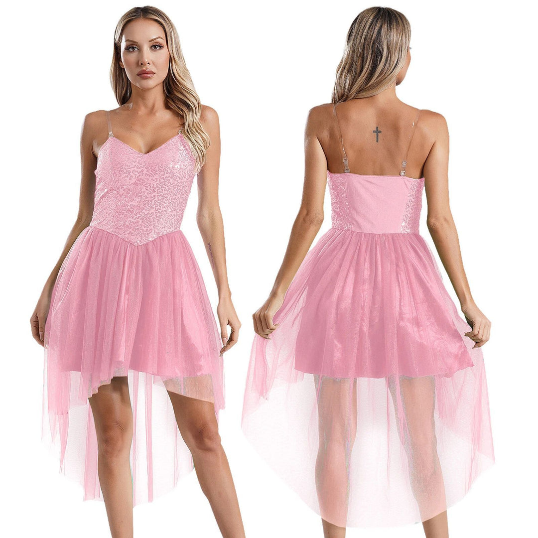 Damen Kostümkleid mit schimmerndem Tüllrock und filigranen Flügeln R&B