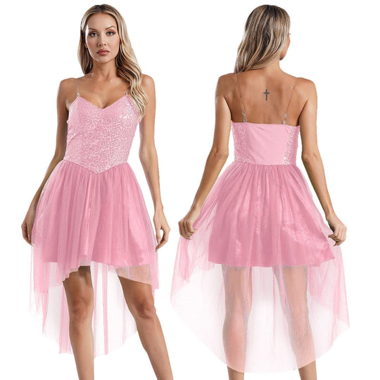 Damen Kostümkleid mit schimmerndem Tüllrock und filigranen Flügeln R&B