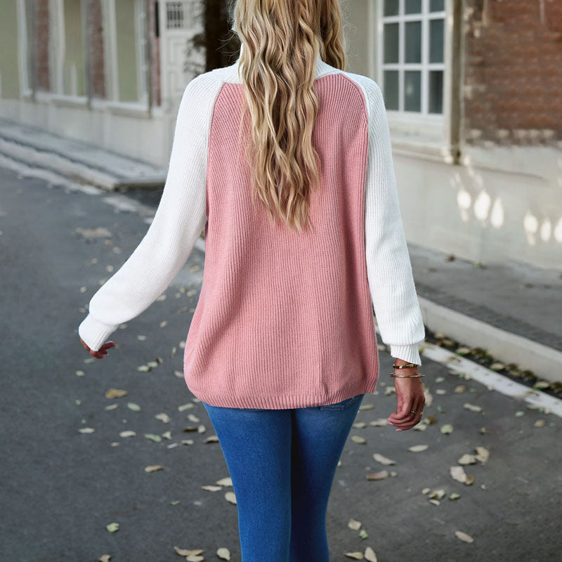 R&B | Elegante Strickjacke mit Hohem Kragen Acryl Bequem, Warm