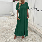 Damen Maxi-Kleid mit praktischem Taschen-Design R&B
