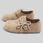 Damen Komfortable Slipper mit floralem Design und innovativer Schnürung