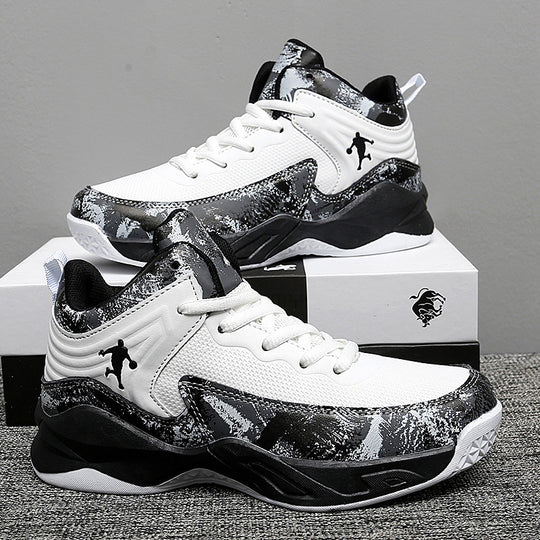 Damen Basketball Sneakers mit atmungsaktiver Mesh-Oberfläche und stoßdämpfendem Fußbett R&B