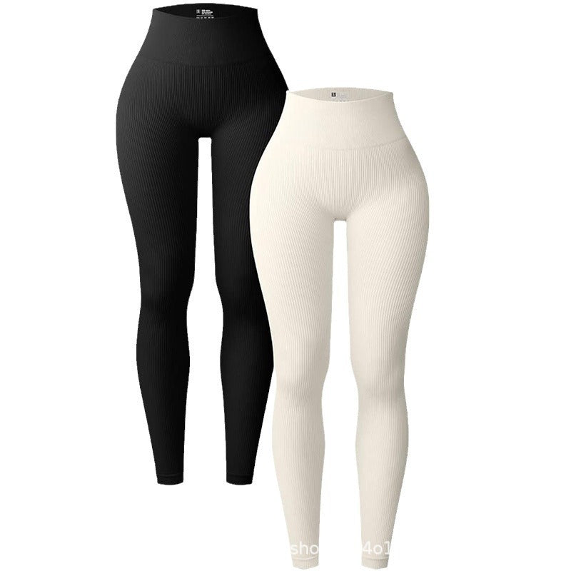 Damen Hochtaillierte Fitness-Leggings mit Struktur R&B
