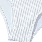 Damen Hochgeschnittener Bikini mit Rüschendetails R&B