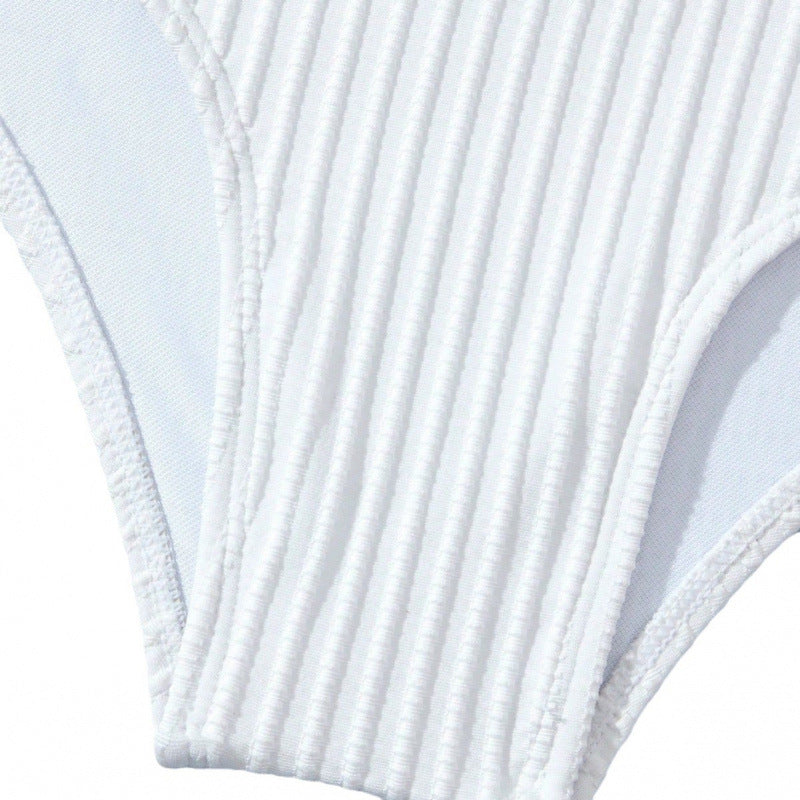 Damen Hochgeschnittener Bikini mit Rüschendetails R&B