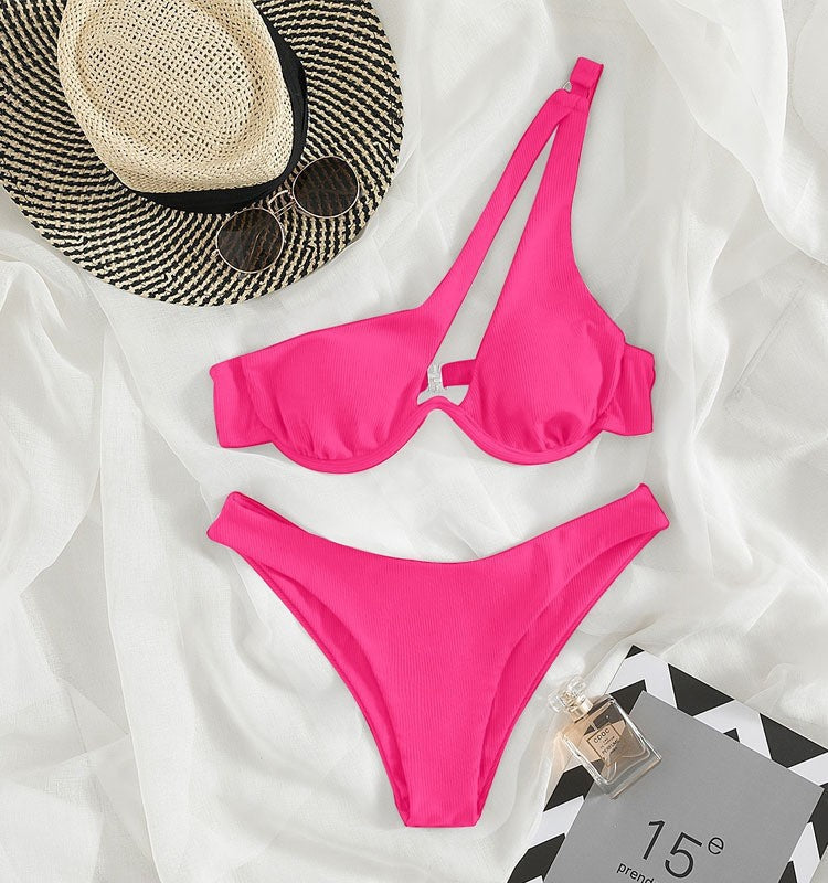 Damen Dreiecks-Bikini mit asymmetrischem Design