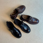 Damen Moderne Halbschuhe mit verstellbarem Riemen und bequemer Sohle R&B